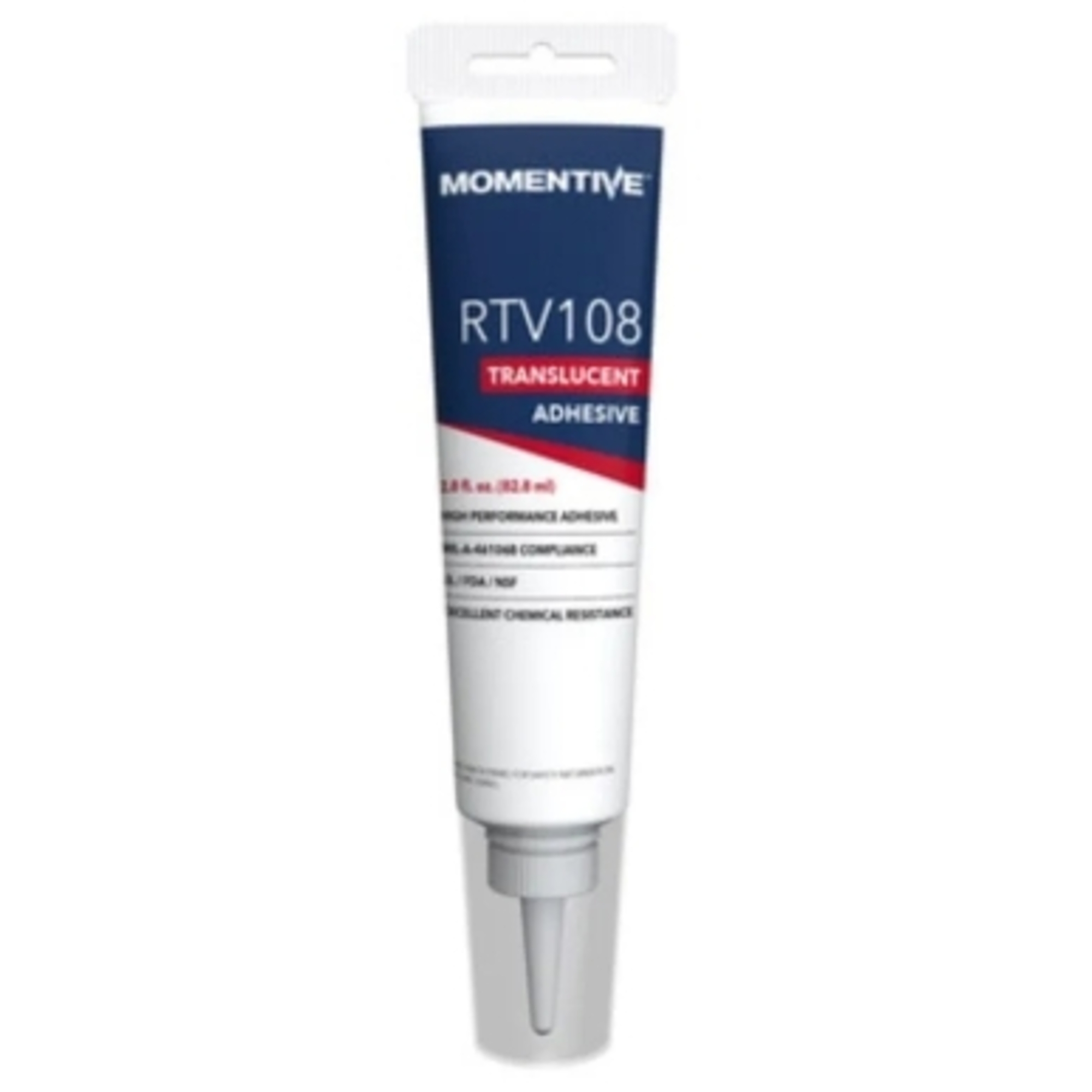 Momentive RTV108 Silicone Sealant - Clear - 2.8 oz Tube